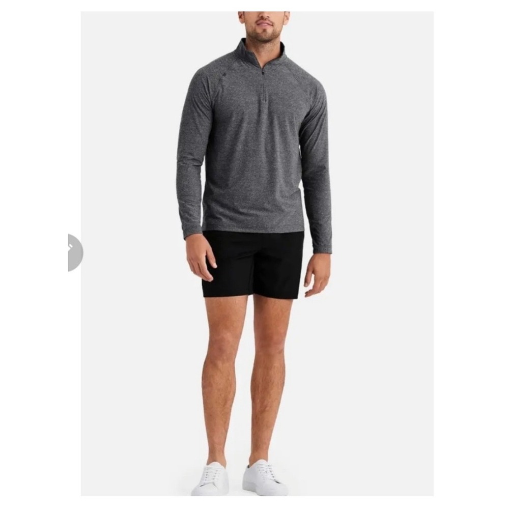 Rhone Reign Midweight 1/4 Zip Pullover Gray‎ Mens M Athleisure Golf Activewear